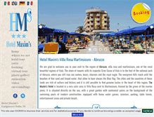 Tablet Screenshot of hotelmaxims.it